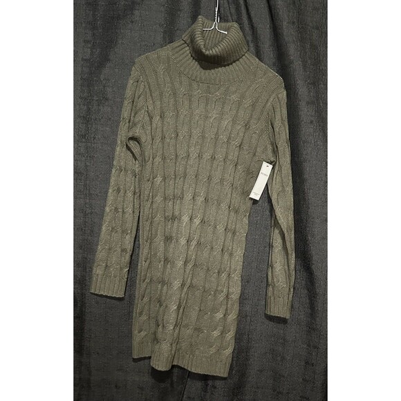 Fable Women’s Turtleneck Sweater Dress Beige Size Small EUC - Picture 1 of 3